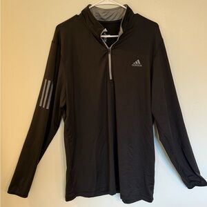Adidas Men's Black 1/4 Zip Pullover Size XL